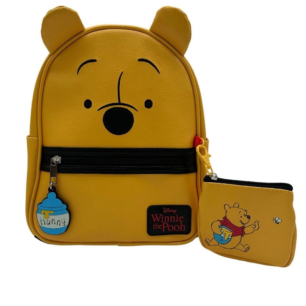 Disney Pooh Yellow Backpack With Coin Purse‎ NWT New
